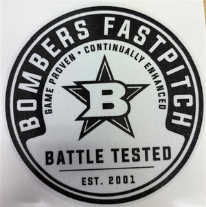 BFP  5"  BATTLE TESTED BLACK CAR DECAL