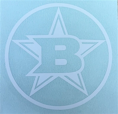 BFP B-STAR HELMET DECAL - WHITE