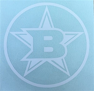 BFP B-STAR HELMET DECAL - WHITE