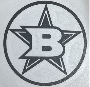 BFP B-STAR HELMET DECAL - BLACK