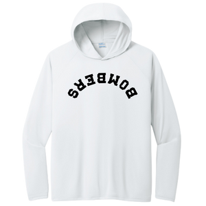 BFP WHITE COLLECTION SDRAWKCAB PERFORMANCE HOODED TEE