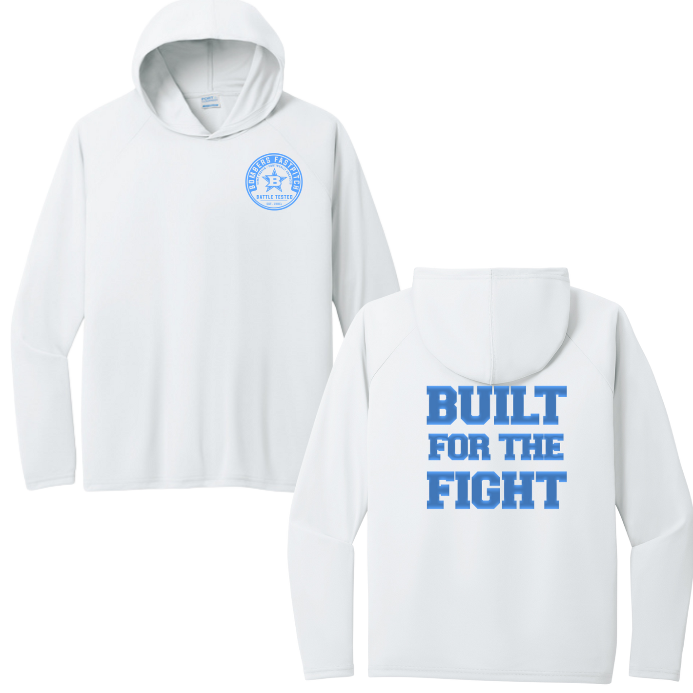 BFP  BATTLE TESTED / BUILT  PERFORMANCE HOODED TEE