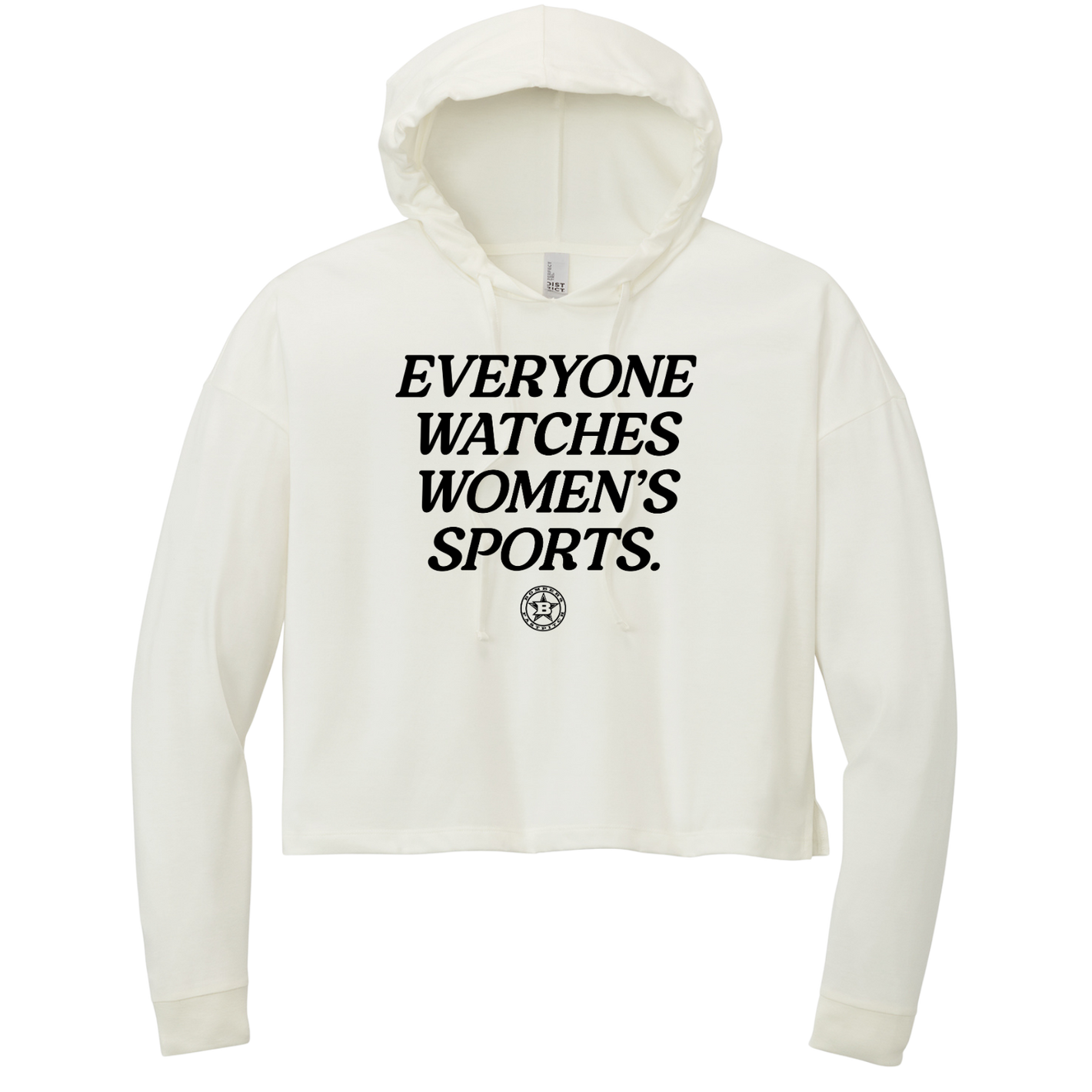 BFP WOMENS MIDI LS HOODIE -  EVERYONE WATCHES LOGO