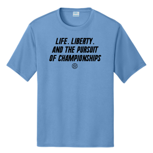 BFP SHORT SLEEVE DRI-FIT - LIFE-LIBERTY-CHAMPS LOGO