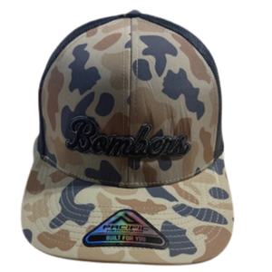 BFP CANYON CAMO /LT CHARCOAL PACIFIC - BLACK SCRIPT HAT