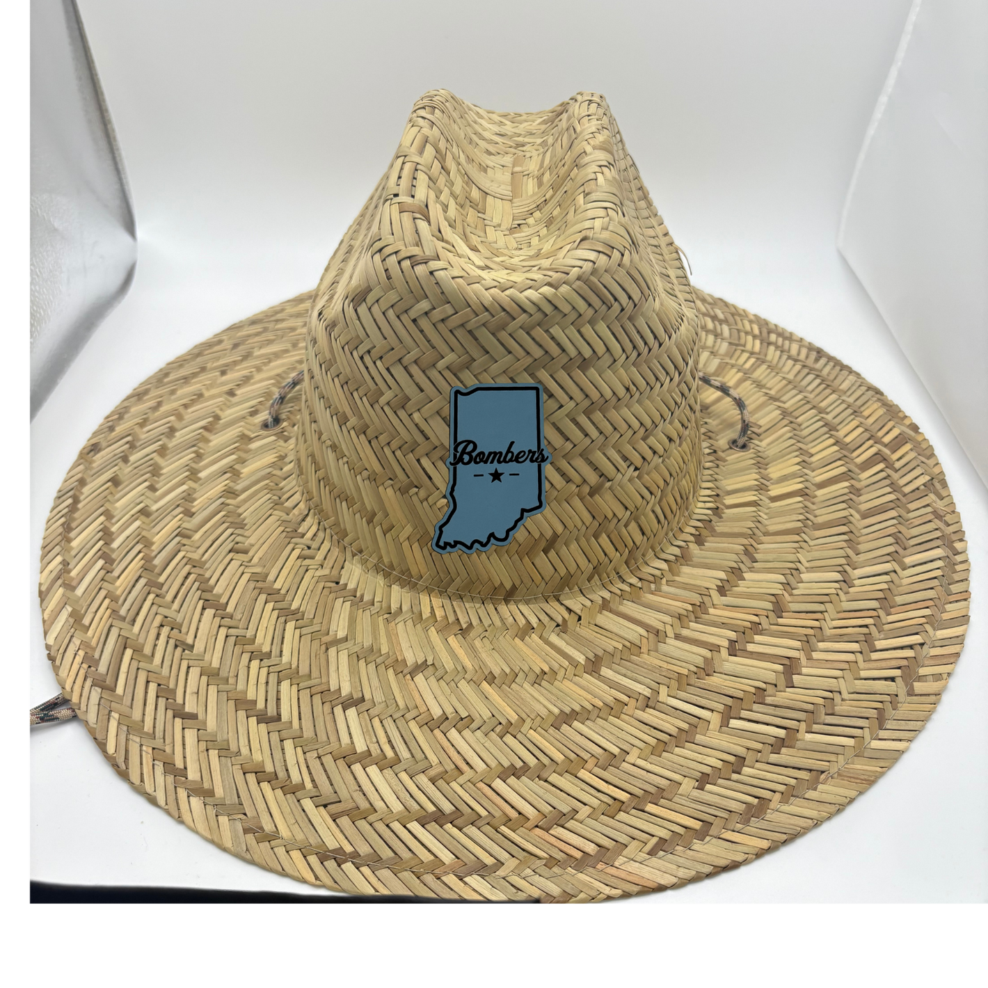 33 -  Straw Lifeguard Hat w/ Adjustable Cord - STATE LOGO