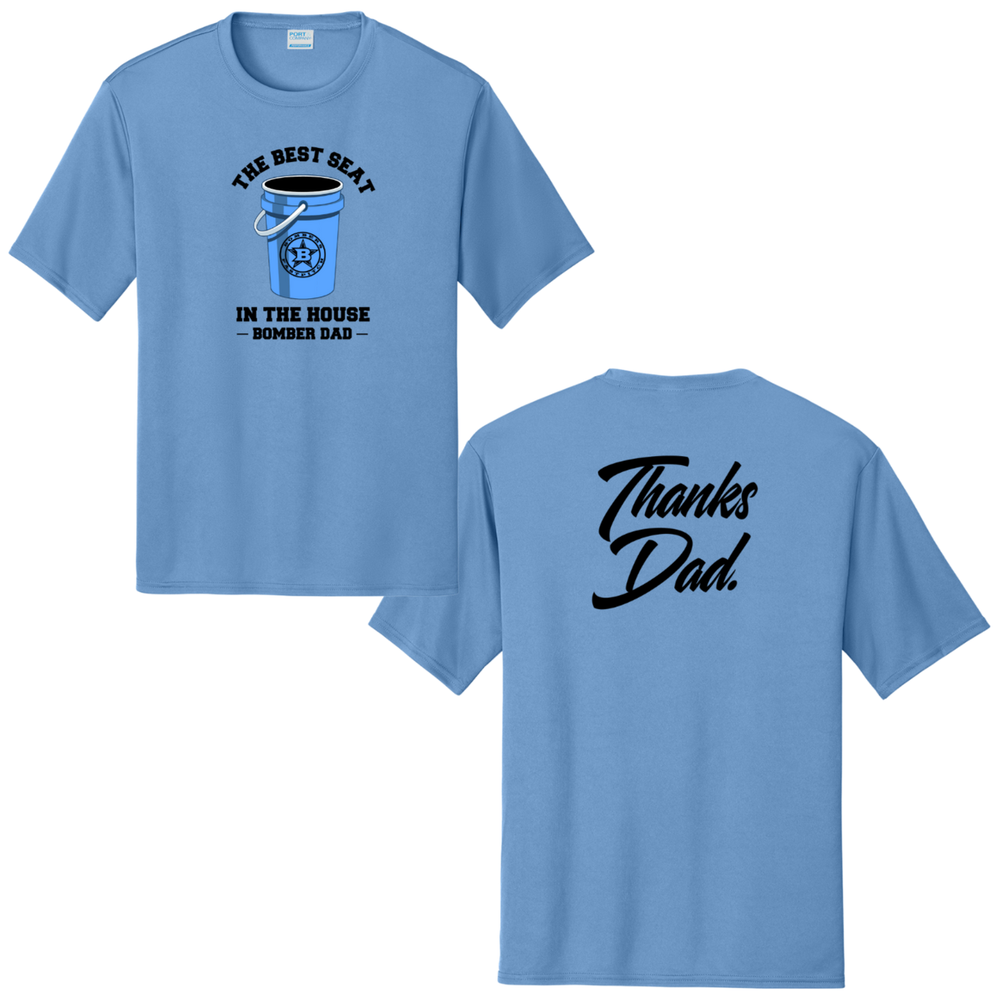 1 - BFP THANKS DAD-BEST SEAT - SHORT SLEEVE DRI-FIT