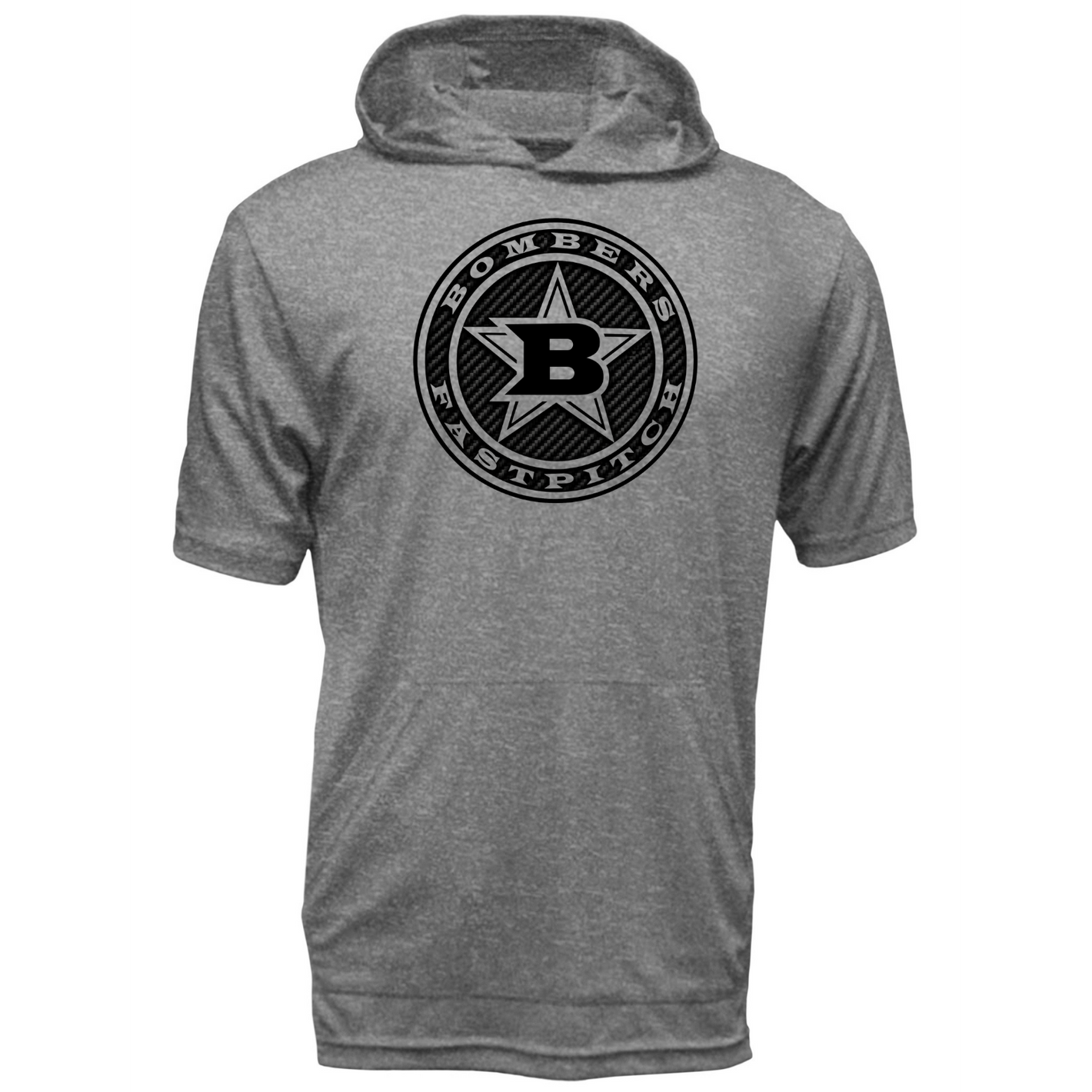 17 - CARBON FIBER CIRCLE B SHORT SLEEVE DRI-FIT HOODIE