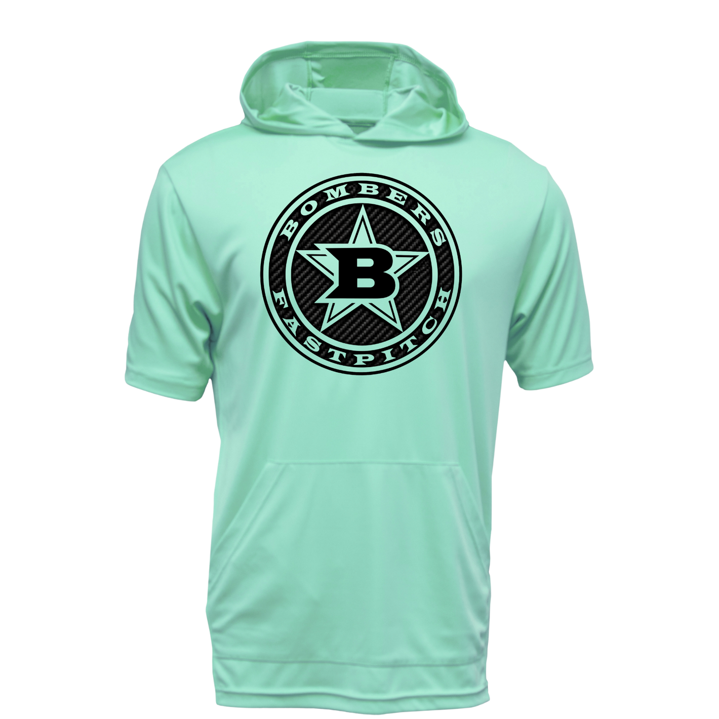 17 - BFP CARBON FIBER CIRCLE LOGO SHORT SLEEVE DRI-FIT HOODIE