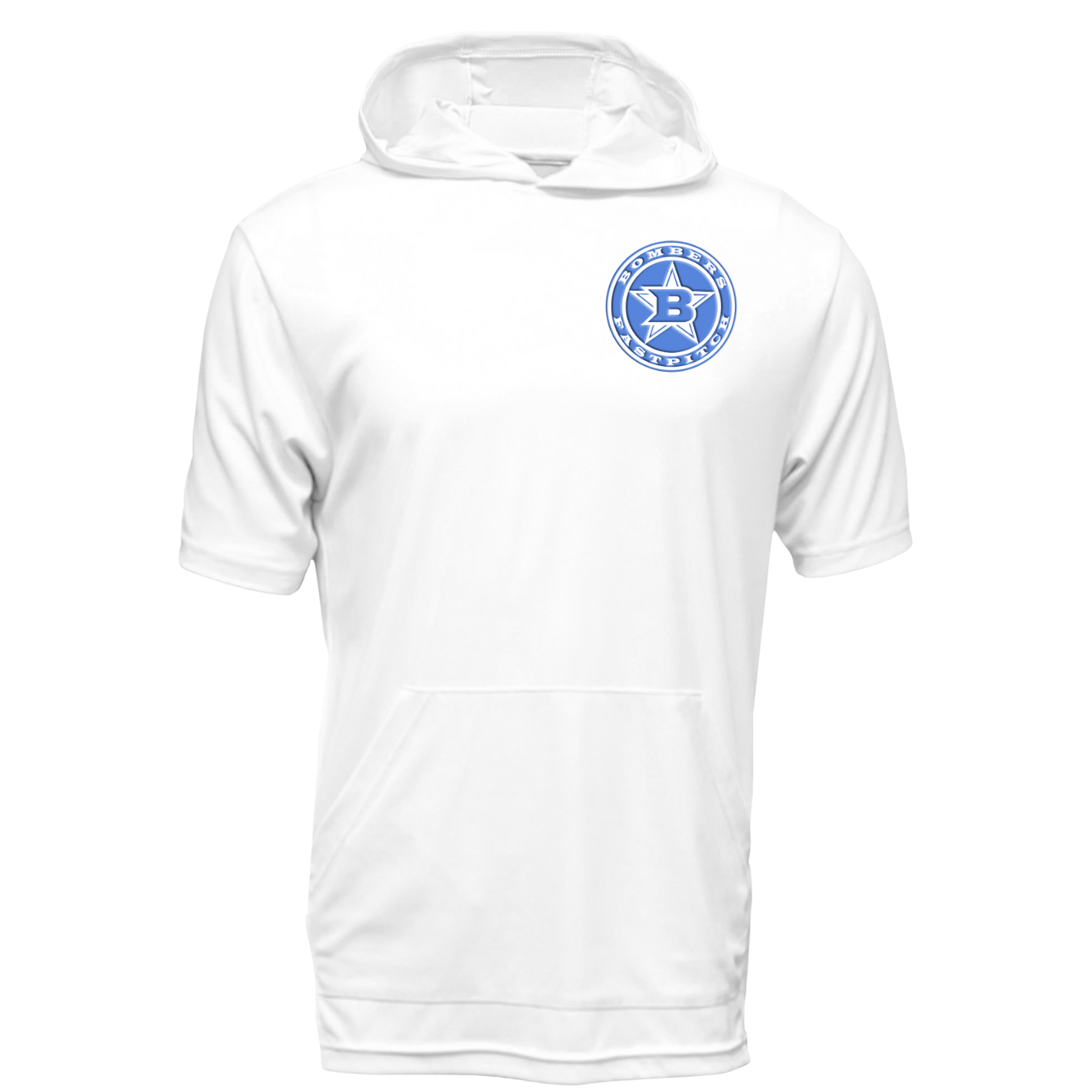 17 - EMBOSSED “LOOK”CIRCLE LOGO SHORT SLEEVE DRI-FIT HOODIE