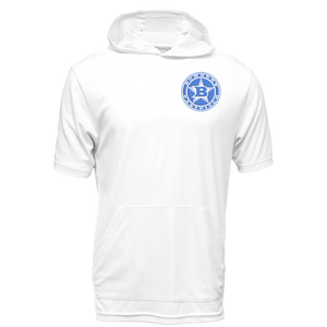 17 - EMBOSSED “LOOK”CIRCLE LOGO SHORT SLEEVE DRI-FIT HOODIE