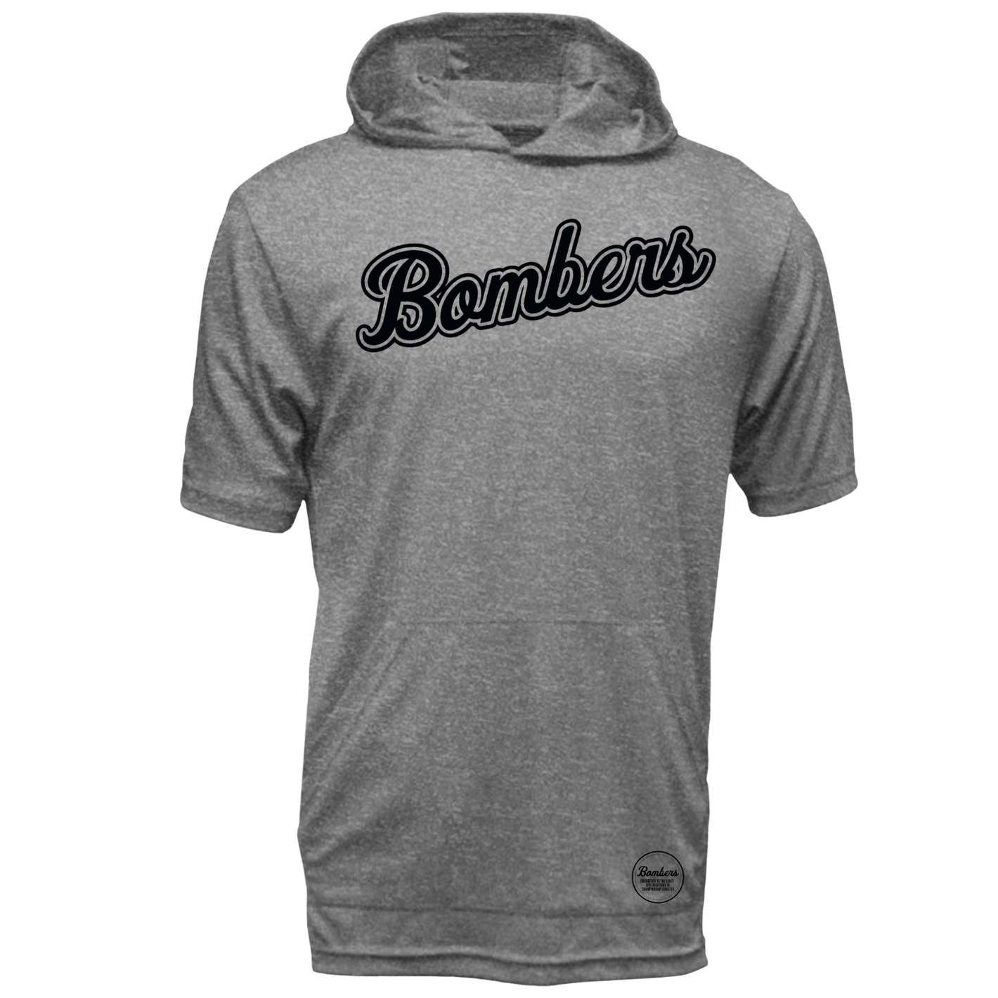 17 - BFP SLANTED STAGGER - CIRCLE TAG SHORT SLEEVE DRI-FIT HOODIE