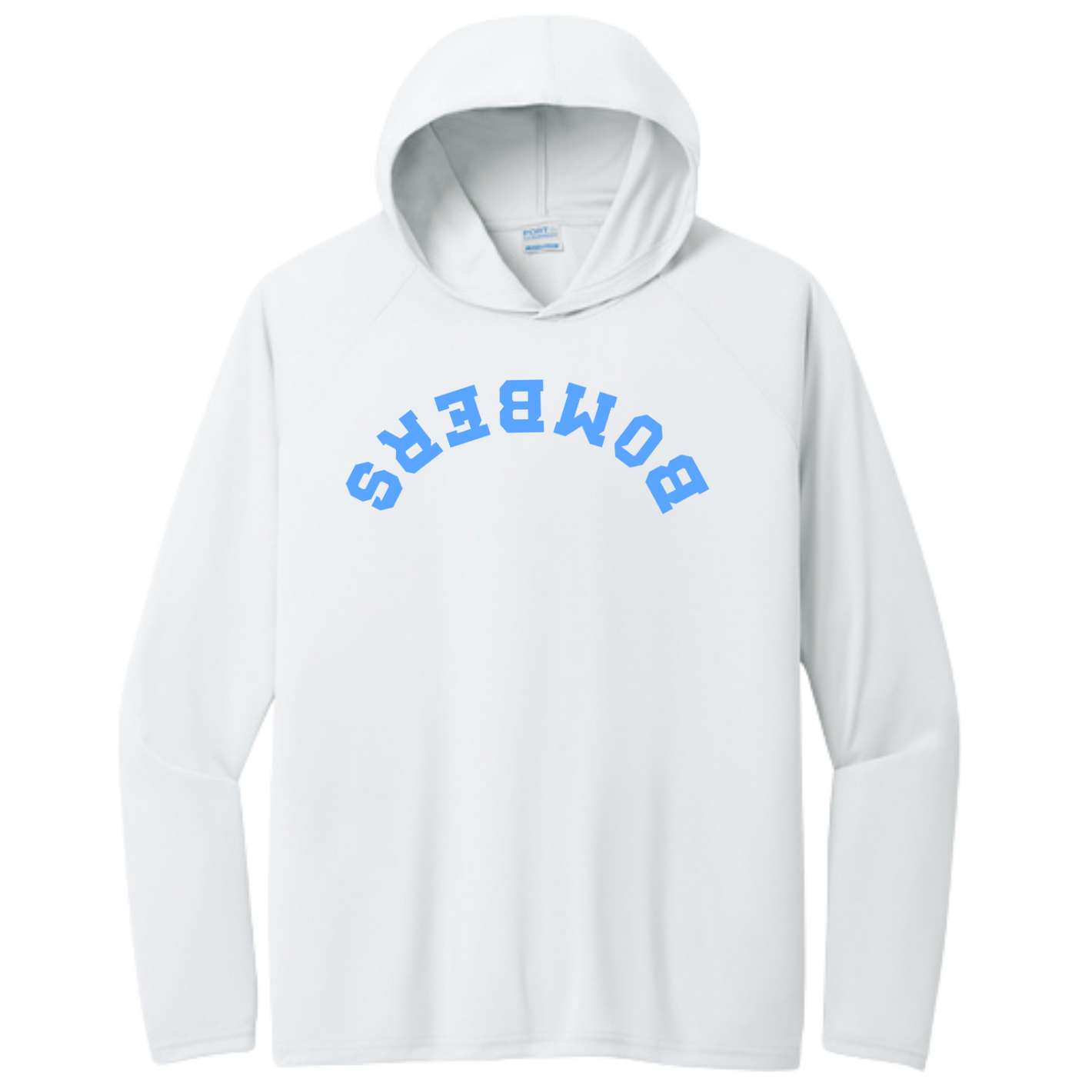 BFP WHITE COLLECTION SDRAWKCAB PERFORMANCE HOODED TEE