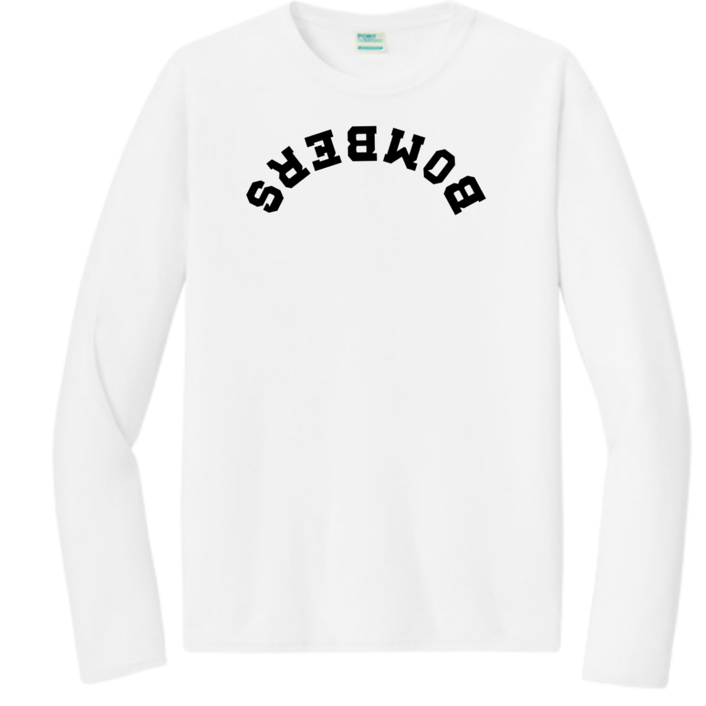 BFP WHITE COLLECTION SDRAWKCAB LONG SLEEVE DRI-FIT