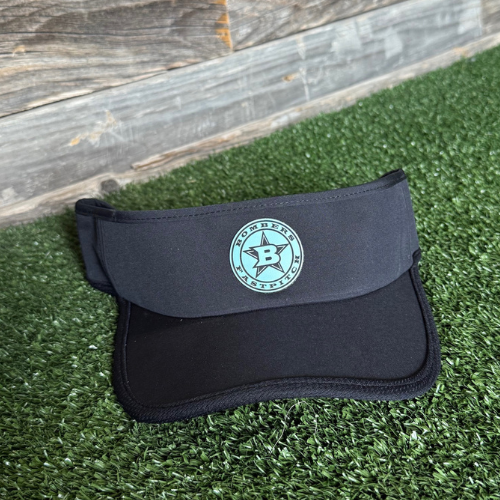 BFP BLACK / CAROLINA BLUE CIRCLE LOGO - VISOR