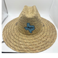 33 -  Straw Lifeguard Hat w/ Adjustable Cord - STATE LOGO