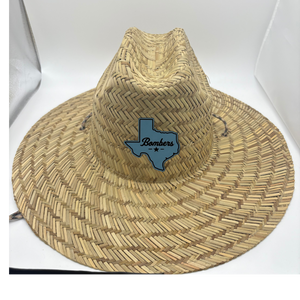 33 -  Straw Lifeguard Hat w/ Adjustable Cord - STATE LOGO
