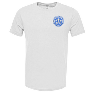 6 - EMBOSSED “LOOK” CIRCLE B - SHORT SLEEVE POLY BLEND SHIRT