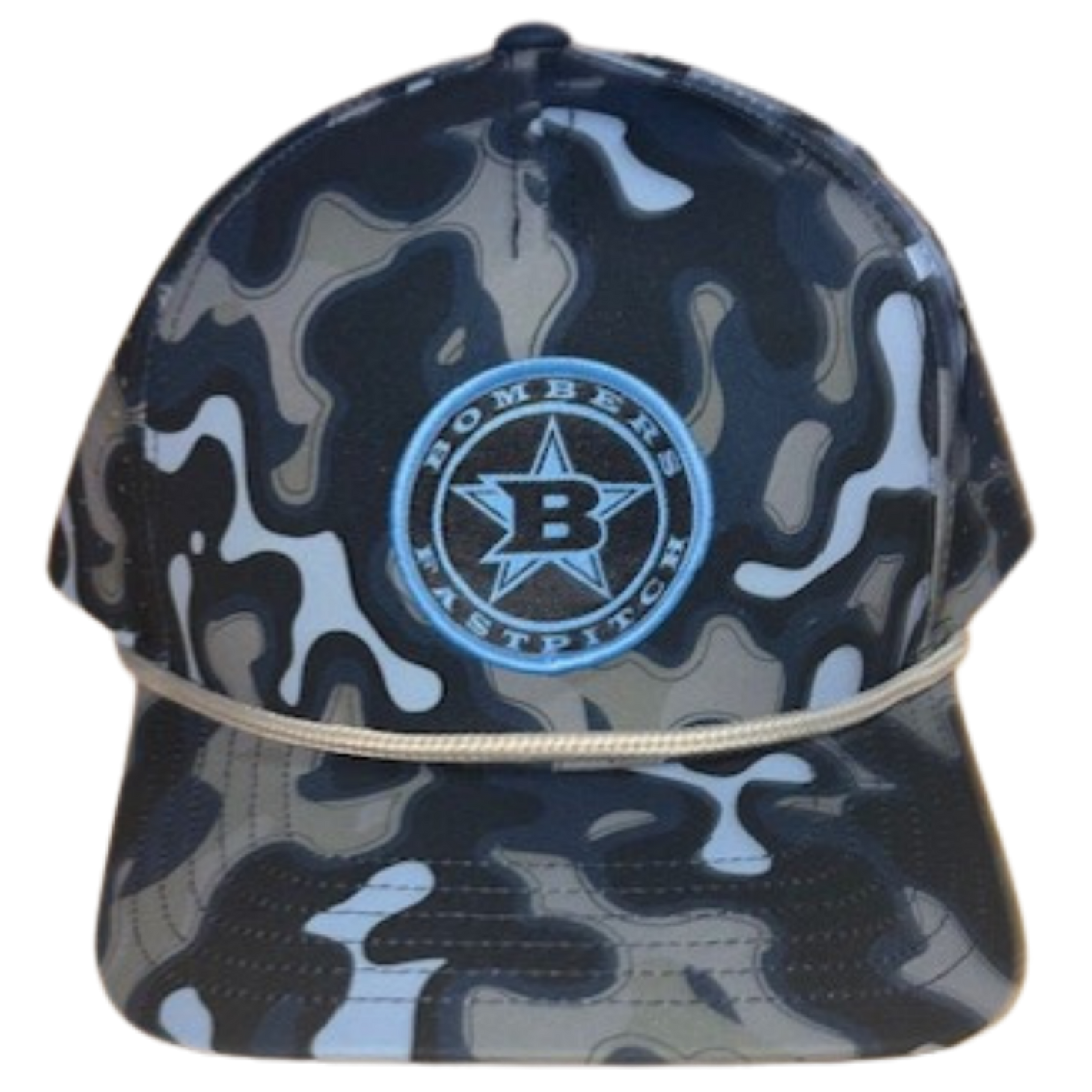 BFP SHARKSKIN BLUE CAMO / BLUE CIRCLE PATCH