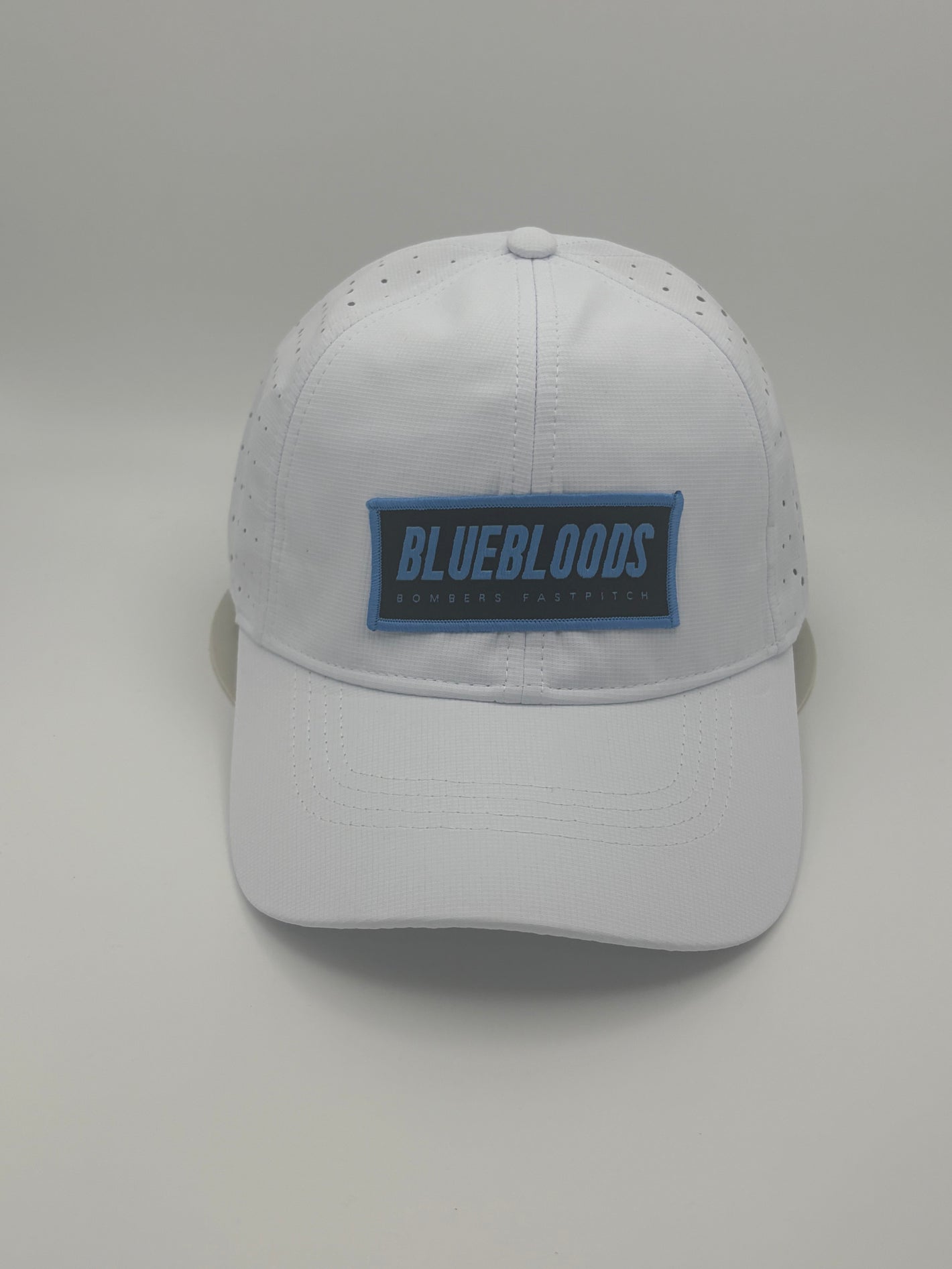 1 - BFP LITE SERIES ACTIVE WHITE/BLUE CAP - BLUEBLOODS BLACK PATCH