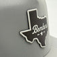 33 - BOMBER COLLECTION SOBRO HAT - GREY / BLACK TEXAS UVDTF RUBBER PATCH