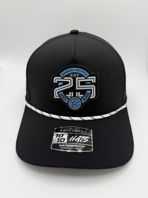 BFP 5-PANEL WHITE / BLK 25th ANNIVERSARY HAT