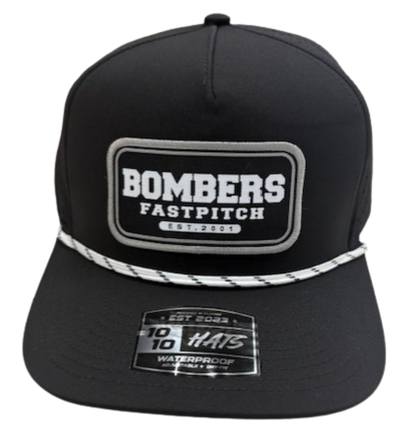 BFP 5-Panel Black Rope / Black Patch Hat