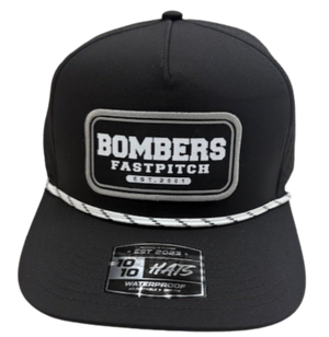 BFP 5-Panel Black Rope / Black Patch Hat